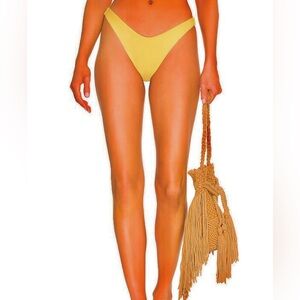 L Space Cabana Bitsy Bikini Bottom in Lemon Drop NWT (M)